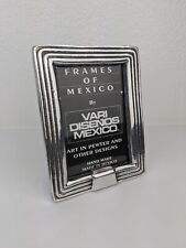 Vtg Vari Disenos Mexican Pewter 8x6 Frame For 6x4 Photo Heavy Beautiful  picture