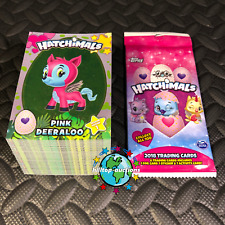 TOPPS 2018 HATCHIMALS TRADING CARDS COMPLETE 100-CARD RAINBOW FOIL SET +WRAPPER picture