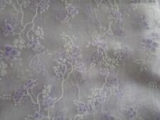 Vintage Flocked Floral Nylon Sheer Fabric, RARE 58