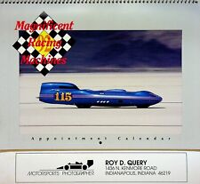 Vtg. NOS 1992 Magnificent Racing Machines Appointment Wall Calendar Photos Cars picture