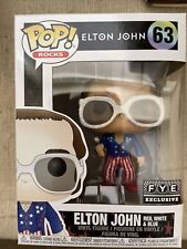 NIB Funko POP Elton John #63 FYE Exclusive Red White & Blue Diamond Figure picture