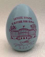 RARE 2001 WHITE HOUSE EASTER BLUE EGG SIGNED PRESIDENT BUSH REPUBLICAN GOP EXC picture