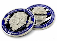 Thin Blue Line Police LEO Honoring Our Fallen Heroes Tribute Challenge Coin picture