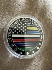 “In This Family, No One Fights Alone” Silver Collectible Coin picture