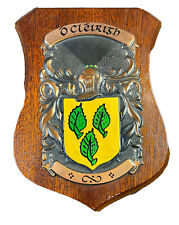 irish family coat of arms on wood plaque Ocleirigh Ocleary Historic Families Ltd picture