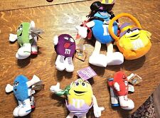 LOT OF 4 M&M'S Vintage 1998 Mini Swarmies Plushies With Tags+++3 more picture