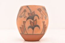 Vintage DETAILED Native American Jemez NM Pueblo Pottery Pot Jar Bowl 3