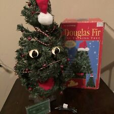 Douglas Fir Talking Singing Tree Works In Original Box Complete Tested picture