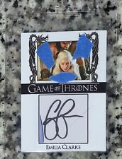 Game of Thrones GOT Emilia Clarke Auto Autograph Cut Trading Card A PSA BAS IT picture