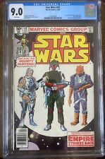 STAR WARS #42- CGC 9.0-1ST APPEARANCE OF BOBA FETT-1980 50 Cent Cover. picture