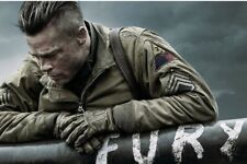 BRAD PITT FURY 24x36 inch Poster picture