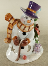 Snowman Tealight Candle Holder  7