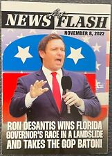 2022 Leaf News Flash Ron DeSantis Wins Florida Governor's Race President IN HAND picture