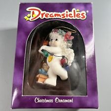 DREAMSICLES Christmas Ornament Angel Hanging Lights W/ Puppy Dog Kristin Haynes picture
