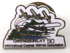Vintage Owensboro KY International Cessna 120/140 Association Airplane Pin A24 picture
