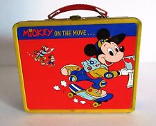1981 Rare R19 France issue Mickey on the Move Lunchbox by Sorfim France Wow  picture