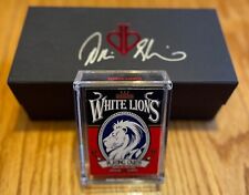 David Blaine White Lions Stealth Deck (56 card variation) w/ Signed Brick Box picture