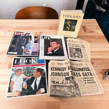 1963 JOHN F KENNEDY JFK Assassination Newspaper Cleveland Press LIFE 4 Days LOT picture