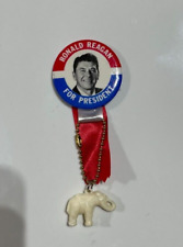 RONALD REAGAN  FOR PRESIDENT  VINTAGE RARE POLITICAL PINBACK/BUTTON NEW/MINT picture