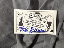Tom Bunk Garbage Pail Kids Artist Autographed Signed Business Card  picture