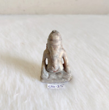 Vintage Handmade Soft Stone Lord Ganesha Statue Decorative Old Figurine STO25 picture