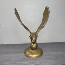 Vintage MCM brass eagle statue 10