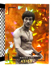 2024 Keepsake Bruce Lee 50th Anniver. Edition Orange Parallel Card #33- #43/50 picture