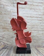 Dali Abstract Modern Art Red Patina Bronze Sculpture Home Office Decor picture