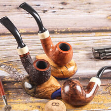 Classic Bruyere Pipe Handmade Solid Wood Vintage Pipes Tobacco Cigarette Pipes picture