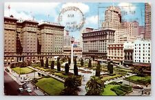 c1950s Union Square Francis Drake Hotel San Francisco California CA Postcard picture