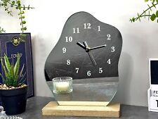 Table Mirror Clock Fireplace Decor Unusual Gift For A Loved One Boudoir Clock picture