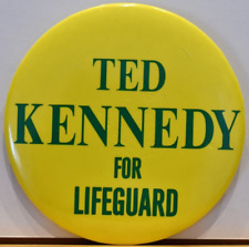 1980 Anti Ted Kennedy For Lifeguard Chappaquiddick Accident Candidate Pinback #1 picture