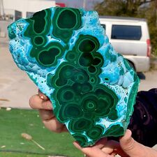 4.93LB Natural Chrysocolla/Malachite transparent cluster rough mineral sample picture