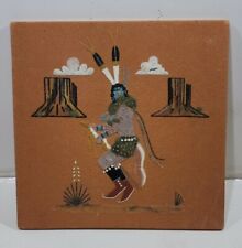 Navajo Sand painting Monument Valley Yei Bei Chai signed by Artist  picture