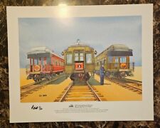 2005 National Railroad Museum Membership Print By Gil Reid Signed 51/1750 picture