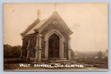 J87/ Brunswick Ohio RPPC Postcard c1910 Vault at Brunswick Cemetery 1017 picture