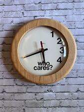 Vintage Mid Century Modern Wuersch “Who Cares”Wall Clock picture