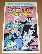 Vintage 1980's Johnny Nemo Magazine Eclipse Comics comic book promo poster: 80's picture