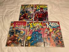 X-Men #1 Lot of All 5 Jim Lee Covers Complete Set Marvel 1991 HIGH GRADE picture