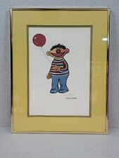 Ernie From Sesame Street Framed Signed Print By Pamela Abdul # 173 of 200 picture