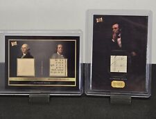 ♧~PAIR~♧ PIECES OF THE PAST ABRAHAM LINCOLN, GEORGE WASHINGTON & BEN FRANKLIN picture