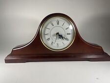 Westminster Chime Quartz Mantel Shelf Clock Wood NEEDS BATTERIES picture