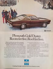 1972 PLYMOUTH Gold Duster Original Magazine Print Ad Chrysler Cars Automobile  picture