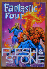 THE FANTASTIC FOUR FLESH & STONE 1ST PRINTING 2001 TPB MARVEL picture