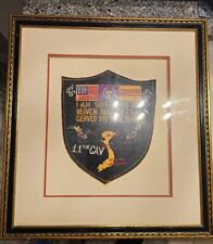 Vietnam War Patch Art Framed 1966 1967 11th Cavalry. 18 By 15 Frame picture