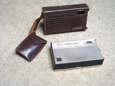 Vintage Toshiba/Penny's 6TP-555 pocket transistor radio w/case Japan picture