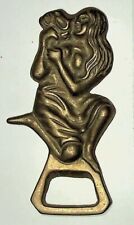  MOM AND HER BABY BRONZE BOTTLE OPENER 4 INCHES  VINTAGE  picture