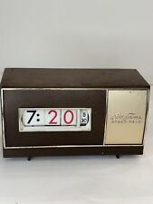 Seth Thomas Speed Read Flip Clock Mid Century E039-001NOS Vintage Tested picture