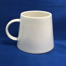 SALE 2015 Starbucks White Mug Narrower at Top Unusual Hard to Find picture