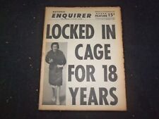 1965 SEP 5 NATIONAL ENQUIRER NEWSPAPER - LOCKED IN CAGE FOR 18 YEARS - NP 7392 picture
